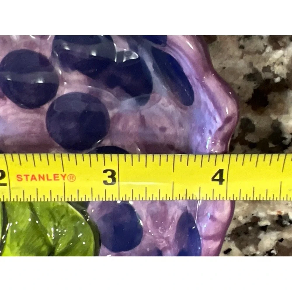 New Home Accents Ceramic‎ Fruit Shaped Bowls Pear Apple Grapes Set of 3